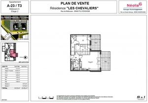 t3 à la vente -   68840  PULVERSHEIM, surface 62 m2 vente t3 - UBI443964485